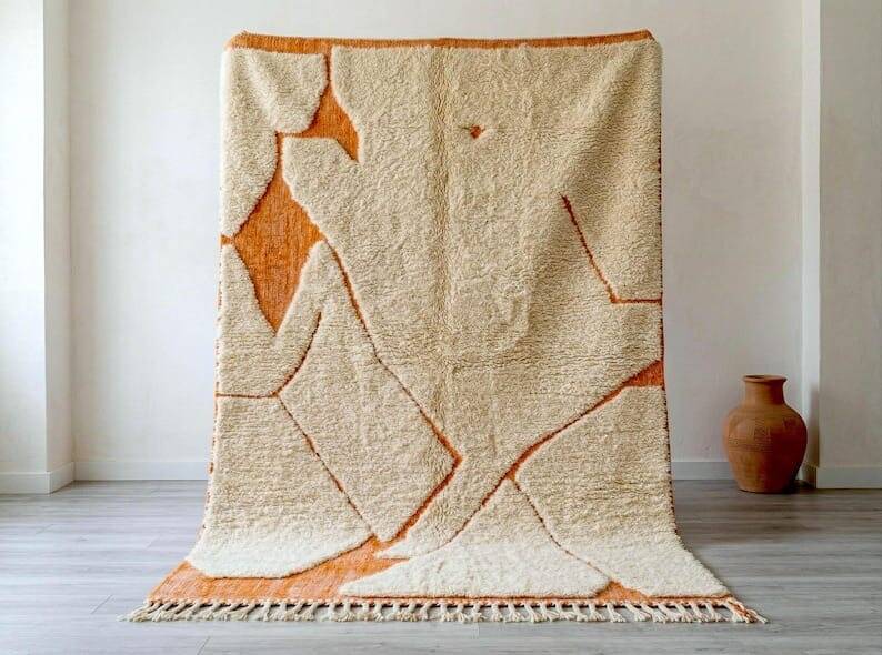 Handmade traditional Beni Ouarain rug 150/250 cm