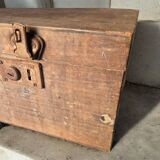 Vintage wooden crate suitcase