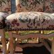 Lot de 6 chaises style Louis XIV en os de mouton