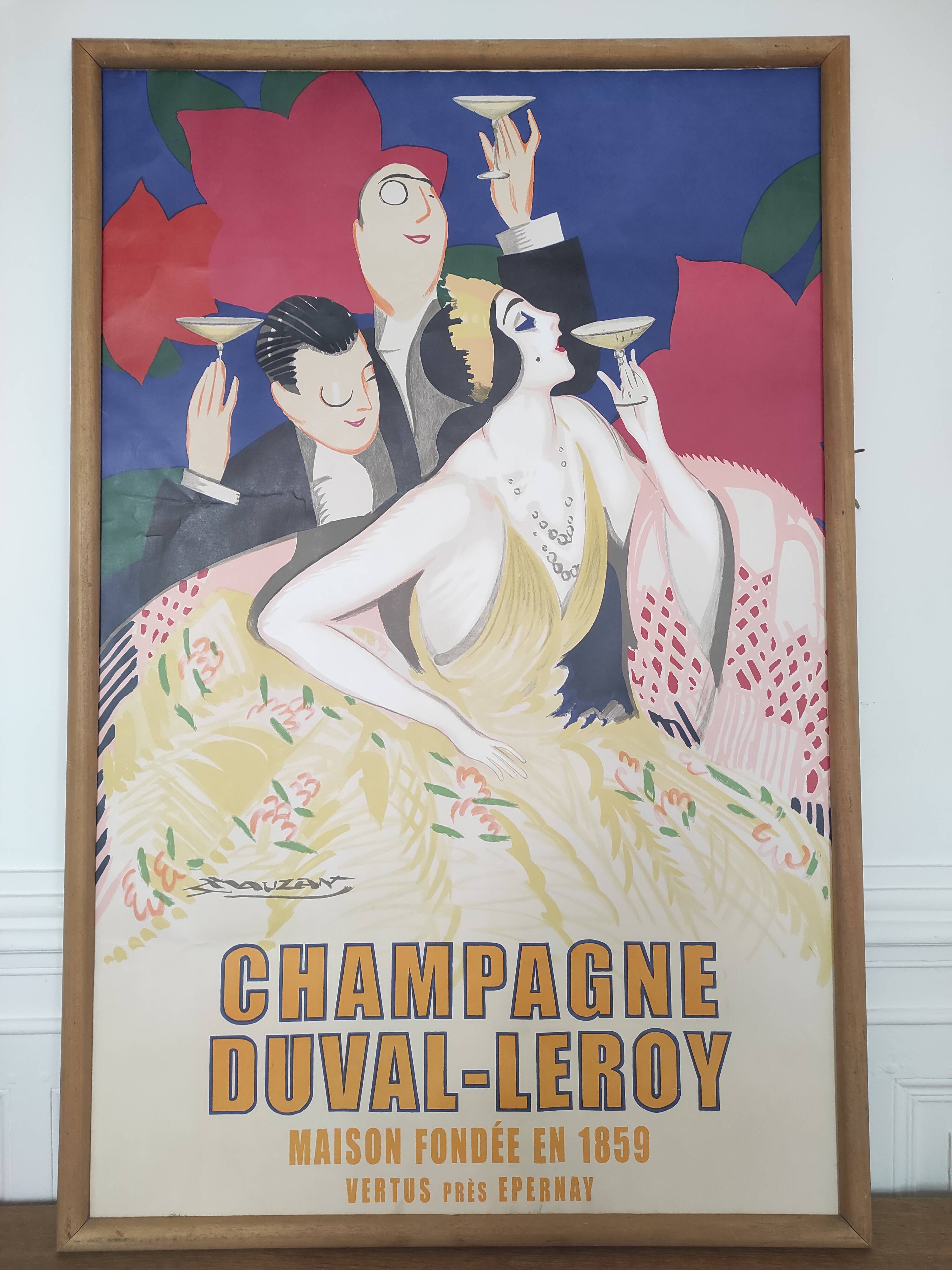 Original poster of Mauzan Champagne Duval-Leroy | Selency