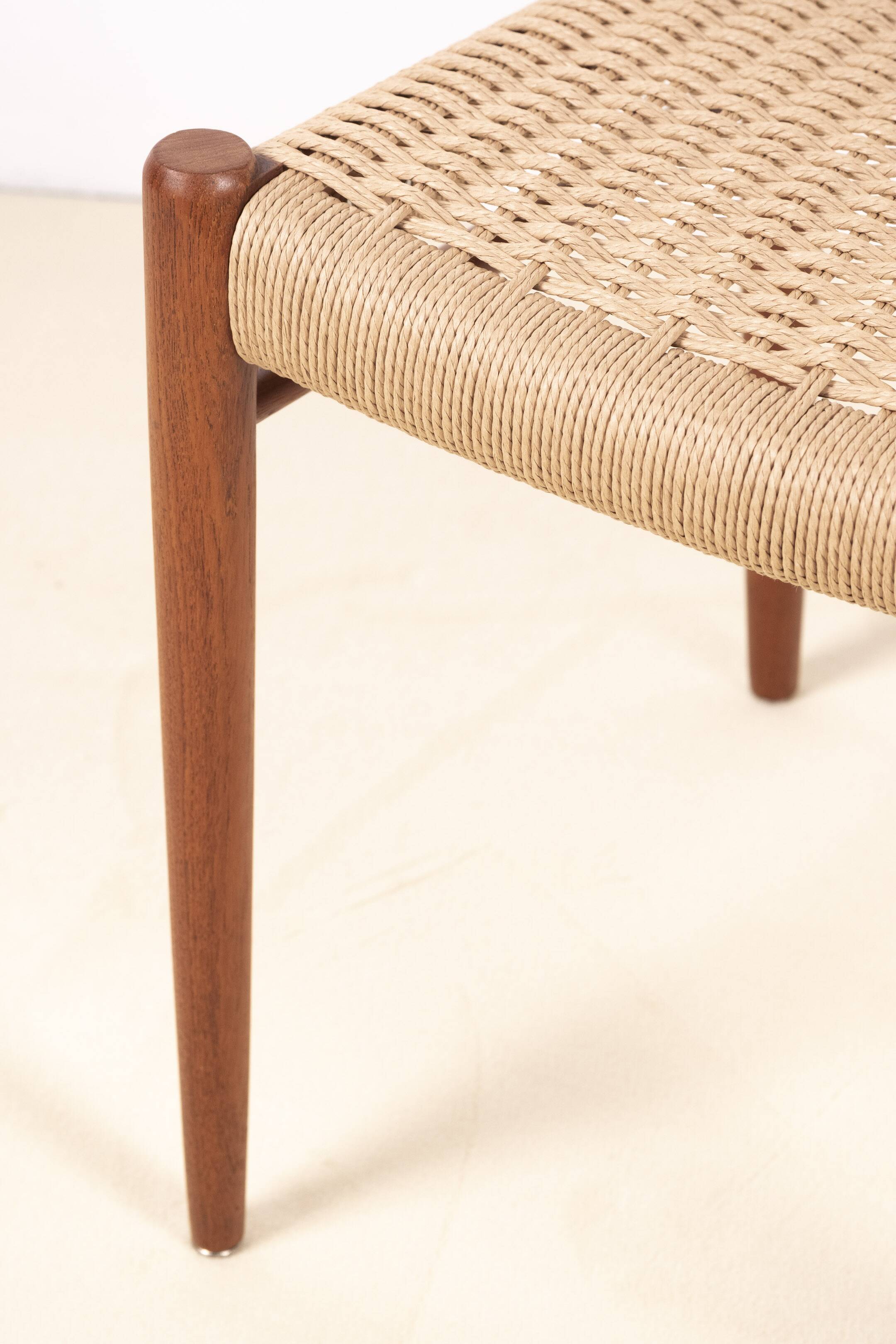 3x Niels Møller Chair Model 75 in Teak, 1960s Denmark