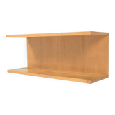 Blonde Wood Veneer Wall Shelf
