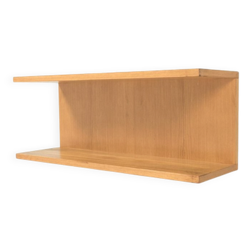 Blonde Wood Veneer Wall Shelf