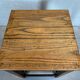 Brutalist side or plant table – oak