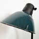 Vintage German Bauhaus Petrol Enamel Table Lamp from Schaco, 1930s