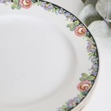 Set of 4 dessert plates Digoin Sarreguemines, vintage French, authentic, rare