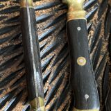 4 antique table knives - Pouzet Bigay - Thiers late nineteenth