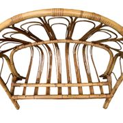 Lit corbeille en rotin pour enfant 1960
