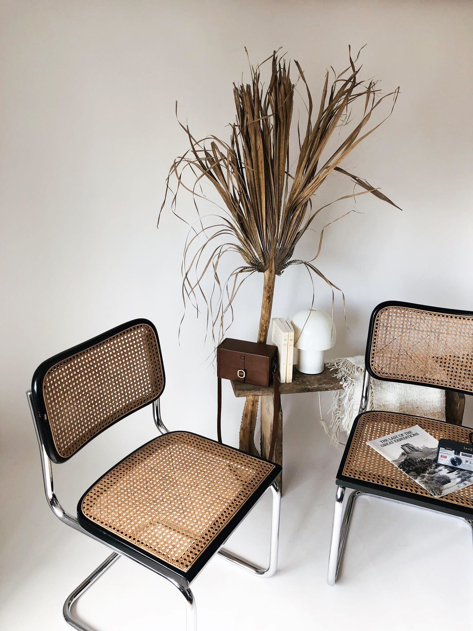 Pair chairs Cesca B32 by Marcel Breuer