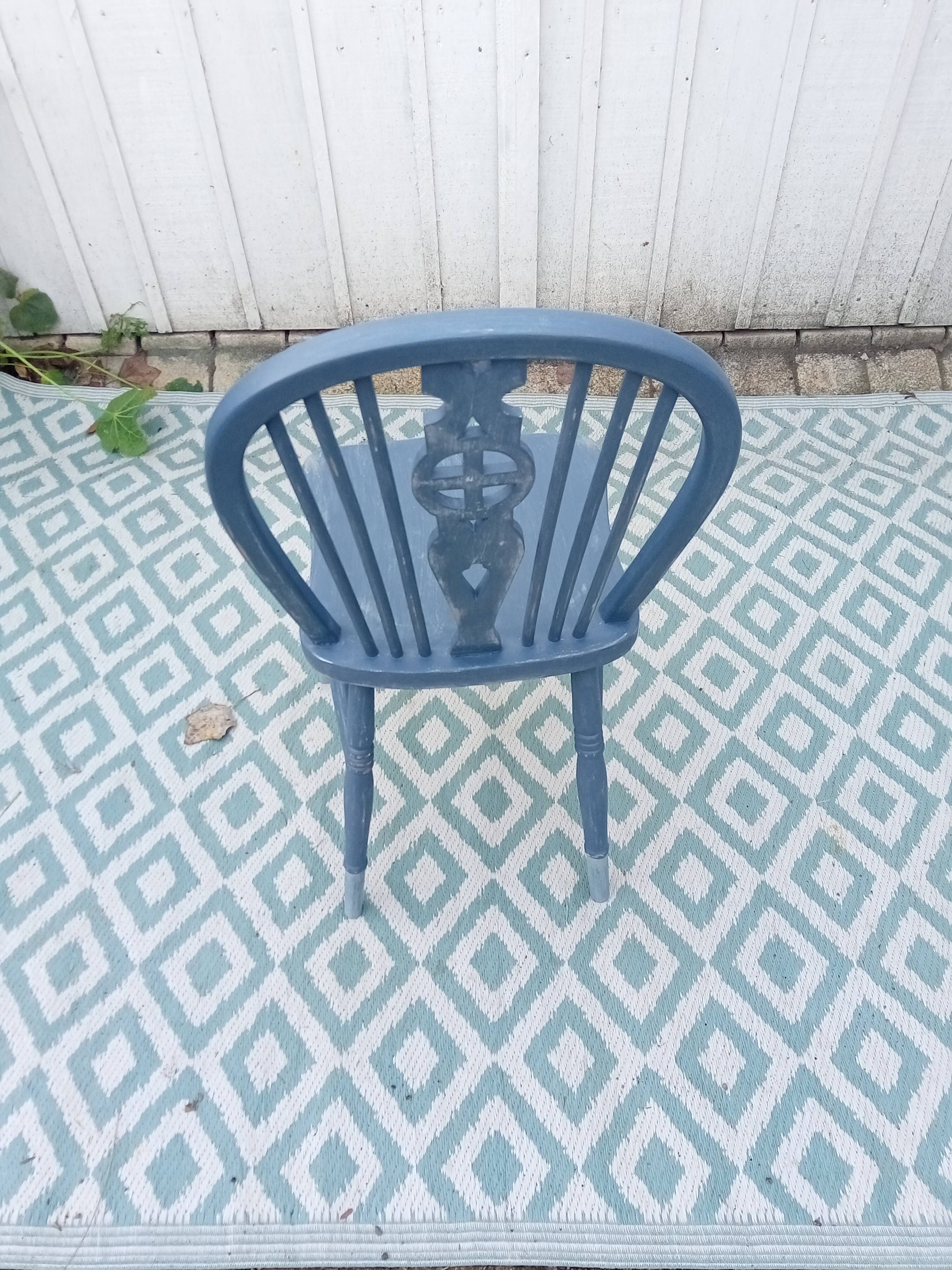 Patinated wooden chair