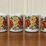 Set of ten 1950s design candle holders.