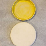 Duo of yellow plates