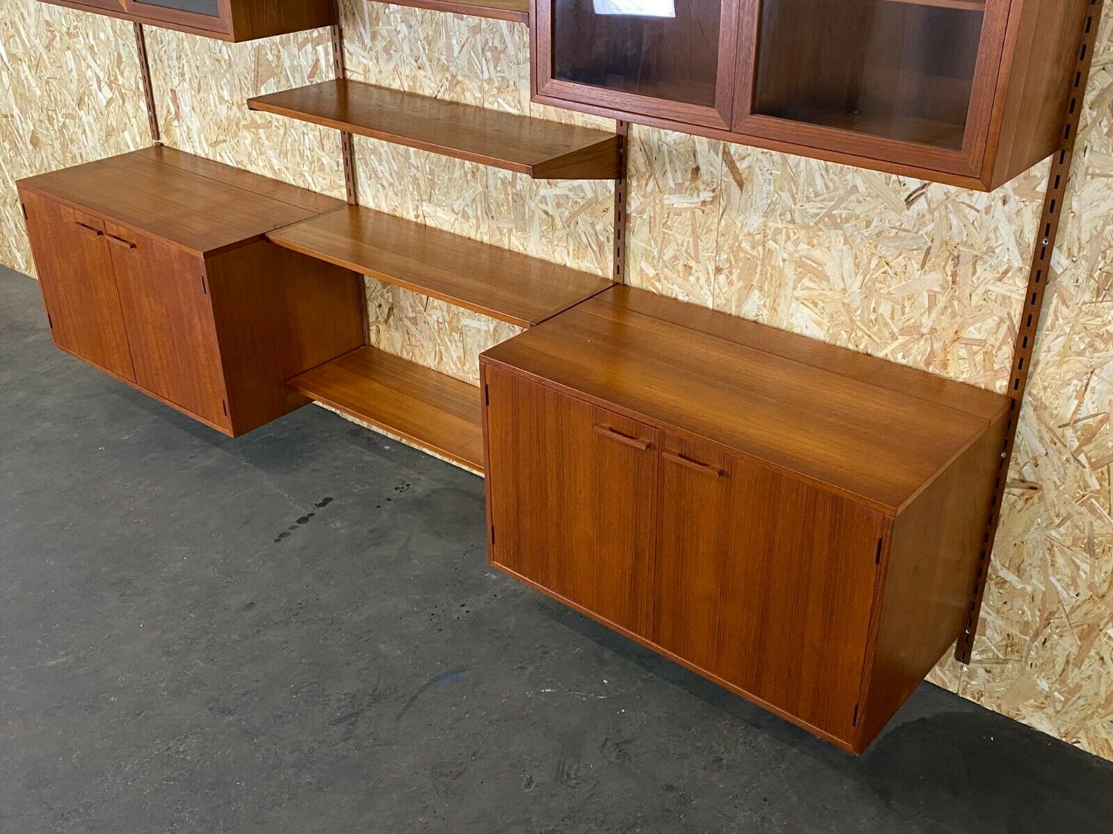 Teak wall shelf by Kai Kristiansen Danish design year 60