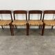 4 chairs 75 by Niels Otto Moller, Scandinavian design, teak