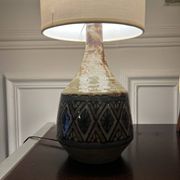 Pied de lampe en céramique de Jean-Claude Malarmey
