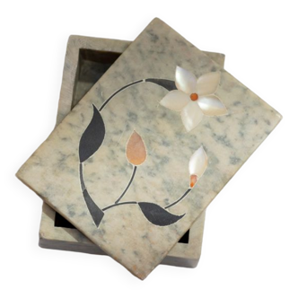 Marble and mother-of-pearl box