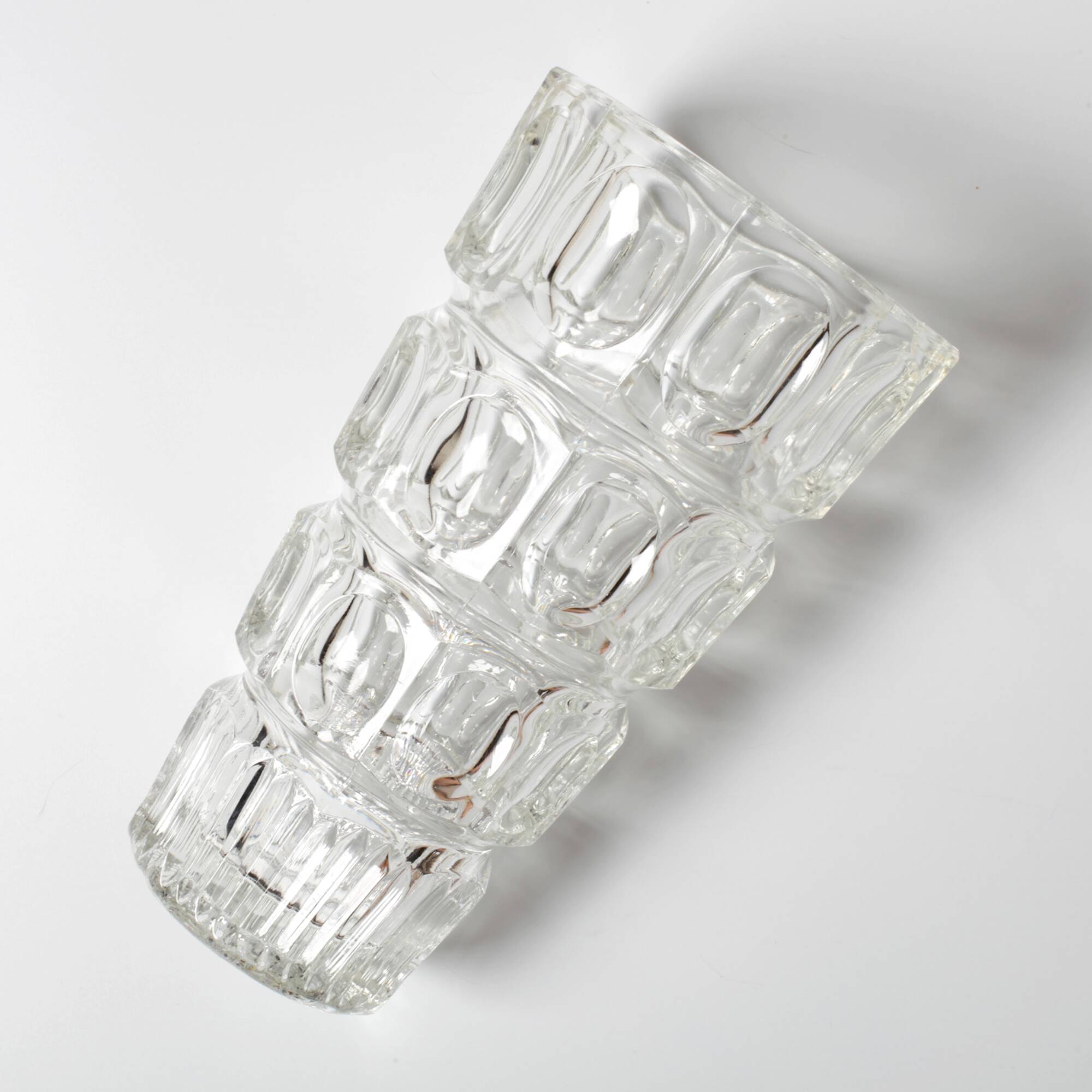 Thousand Eyes Glass Vase By Josef Hoffmann / Moser / Czech Republic / 1930s