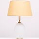 Lampe de table nervurée Philips Milk Glass design Louis Kalff années 1950