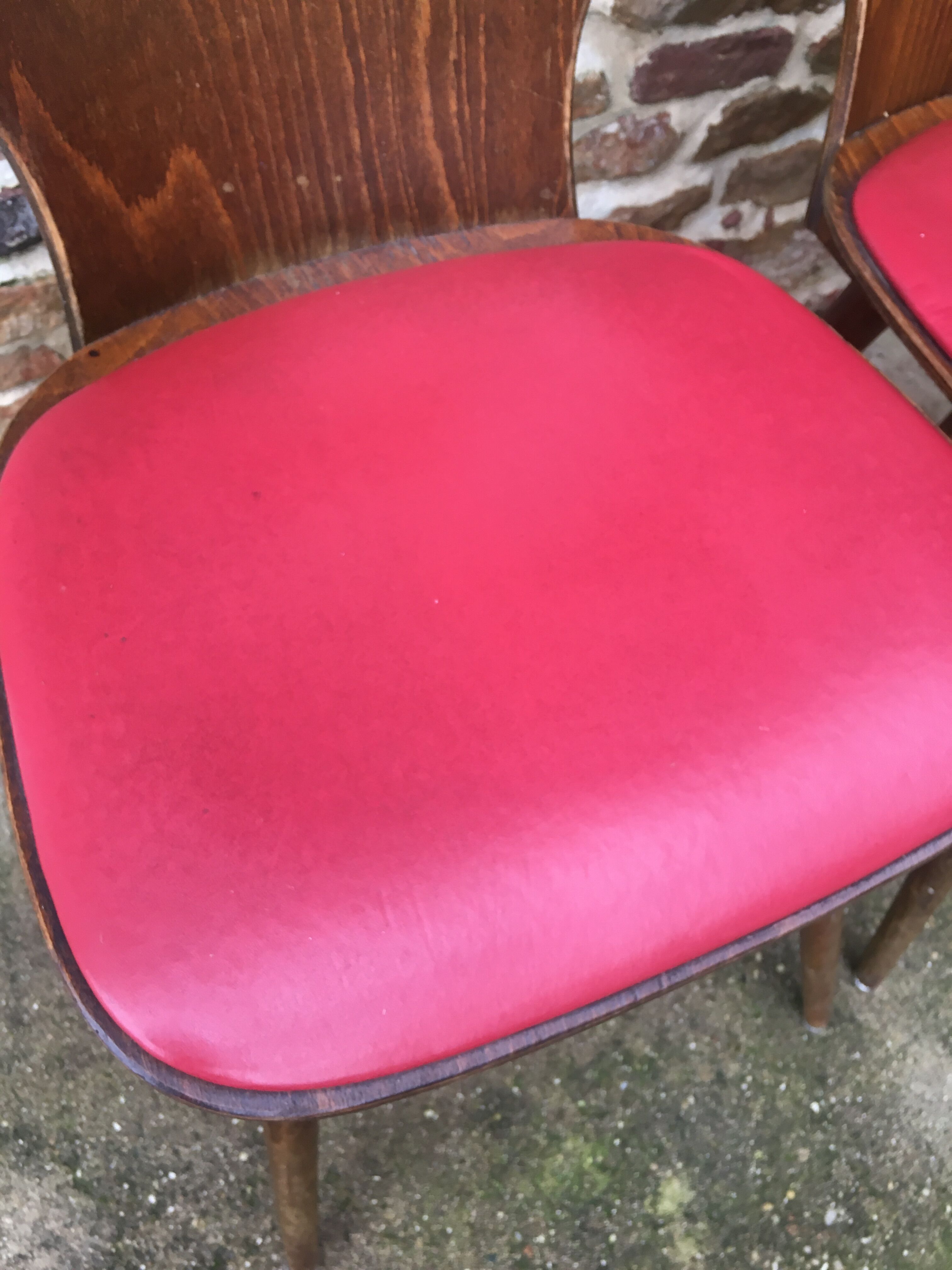 Suite of 4 Baumann chairs, Gentian model