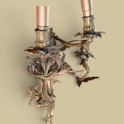 Pair of large wall sconces in Louis XV / Rococo / Baroque style.