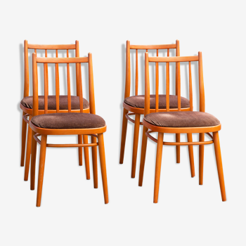 Series of 4 chairs bistrots scnadinave vintage