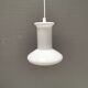 Lampe en verre opale à double couche, produite à Holmegaard Glassworks pour Lyskaer Lighting, Danemark, années 70