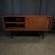 Small Scandinavian teak sideboard 1960s three drawers