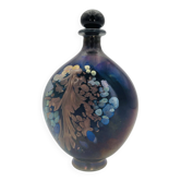 Perfume Bottle Robert Pierini Studio Glass 1984 Iridescent 21.5cm