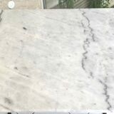 Marble and cast iron bistro table
