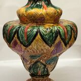 H. Becquet Quaregnon vase in the mastery style with birds of paradise decoration