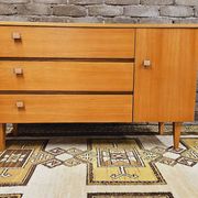 Scandinavian sideboard 3 drawers 1 door 1960 vintage