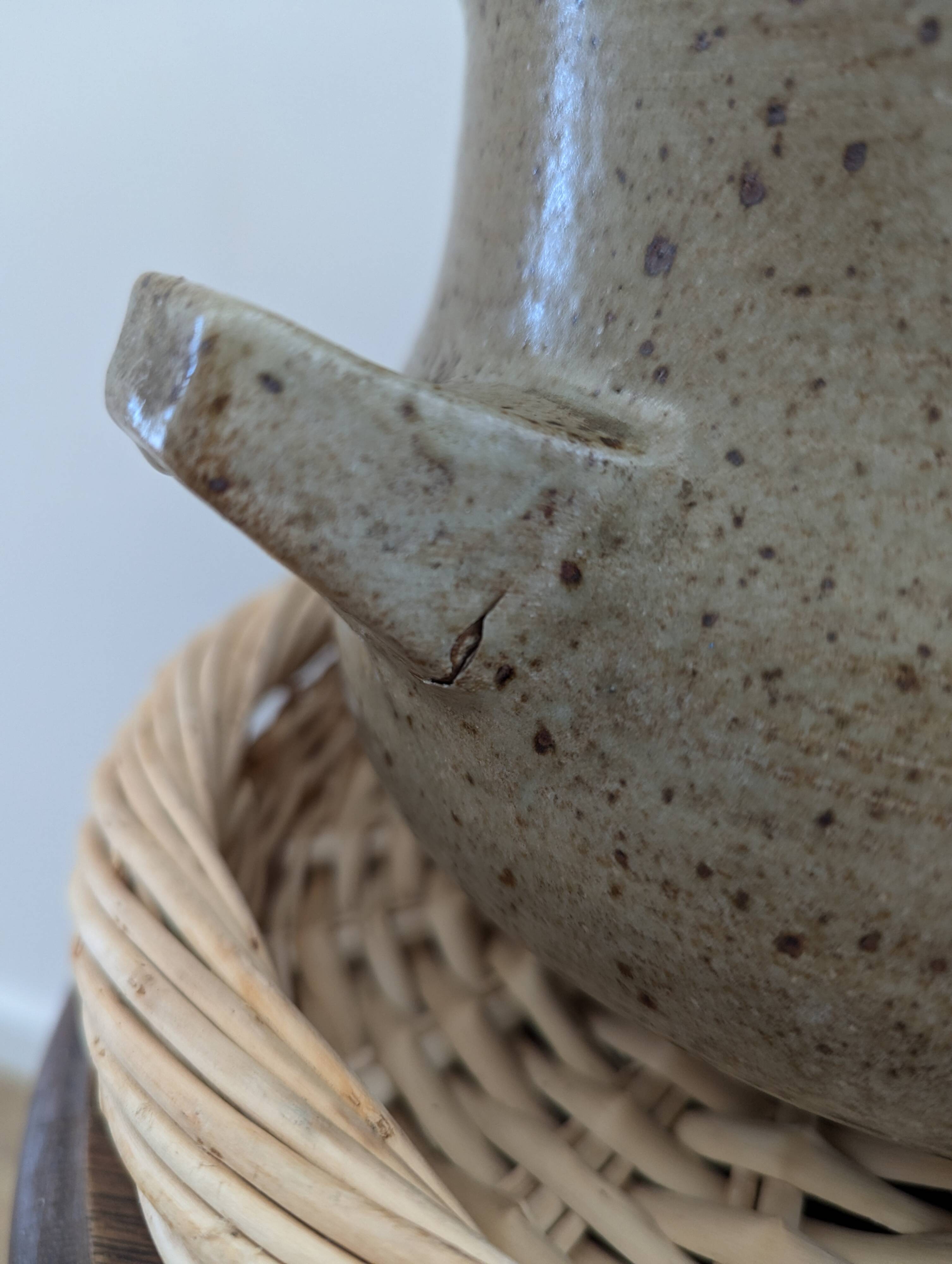 Large vintage pyrite stoneware soup tureen