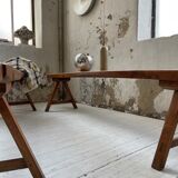 Pair of bench early 1900 oak