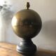 Brass and wood lamp foot