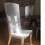 Set of 4 silver chairs dk home