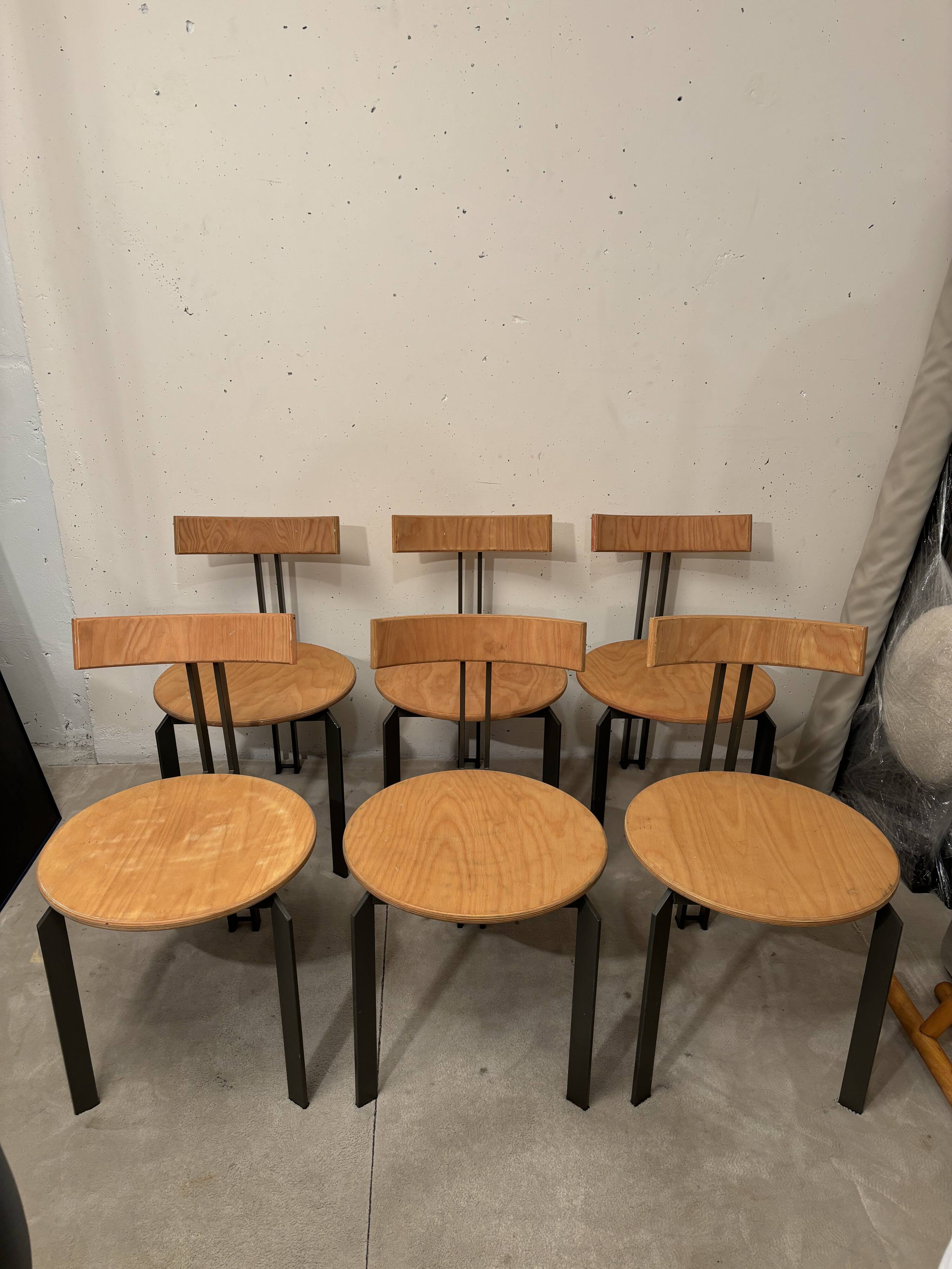 Martin Hasksteen, 6 Zeta chairs, Harvink 1980 Holland