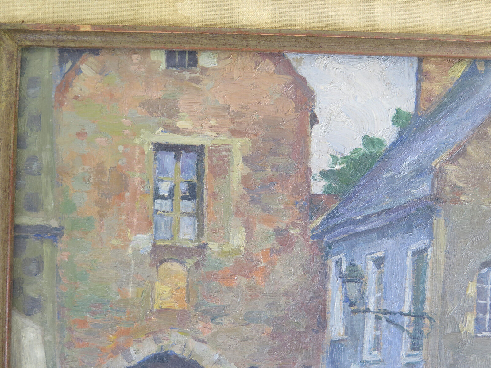 Antique painting by Pierre Boissart (1878-1944) signed country view B8