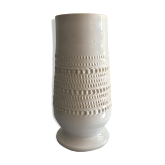 Vase à décor bille, blanc
