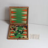 Vintage jeu de l'oie, backgammon and Ludo, 1930S.