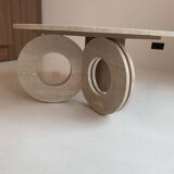 travertine coffee table