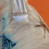 1960s Glazed terracotta pitcher with floral decoration