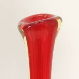 Narrow-necked Murano glass vase, Italy 1960s