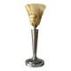 Lampe de table art déco bronze argenté