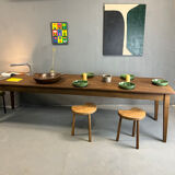 Farmhouse table "Dark Brown", spindle legs XXL 300 X 90 cm