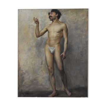 Edmond Suau (1871-1929) An Academy, Oil on Canvas Signed