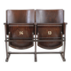 1970 two seater cinema bench by ton, czechoslovakia
