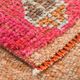 Salmon Pink & Peach Vintage Runner Carpet For Kitchen, 93x290Cm