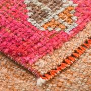 Tapis de couloir vintage saumon et pêche pour cuisine, 93x290 cm