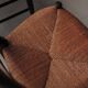 Set of 6 Arts & Crafts chairs, solid wood and straw, circa 1900.
