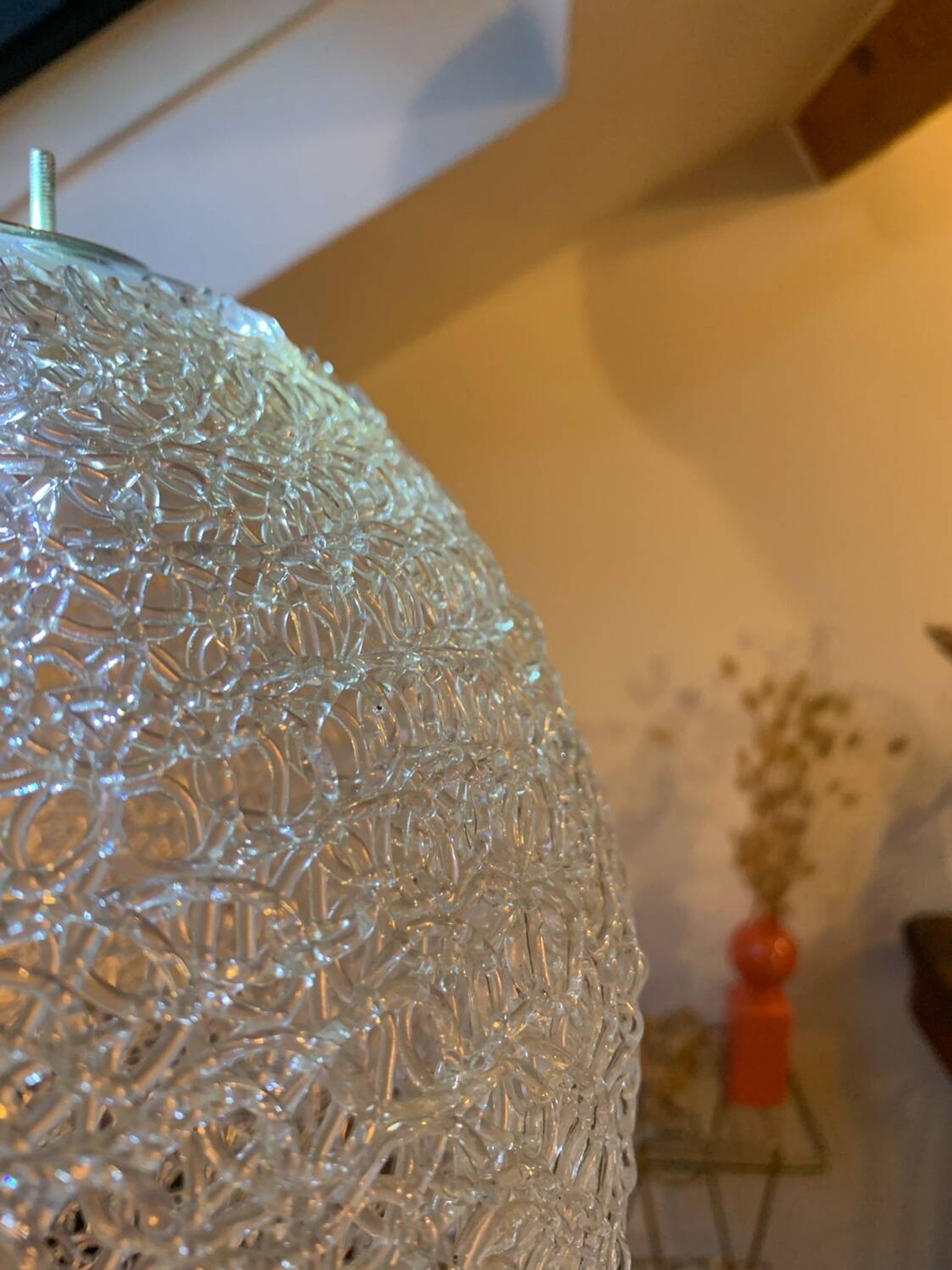 Spaghetti resin ball lamp